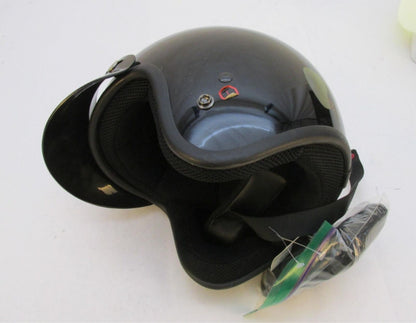 HCI New Black Half Face Size Large L Motorcycle Helmet