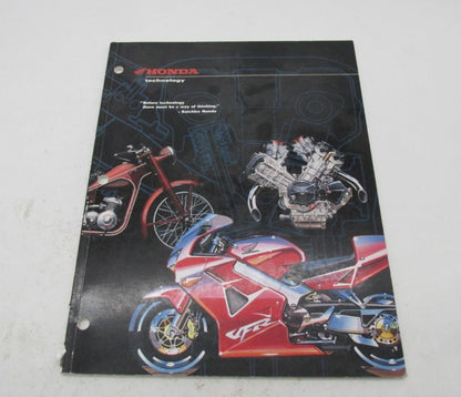 1998 Honda Motorcycle Technology Catalog Book Pamphlet Booklet