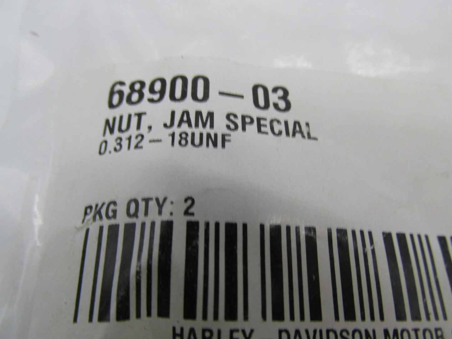 Harley Davidson Genuine NOS Jam Special Nut 68900-03