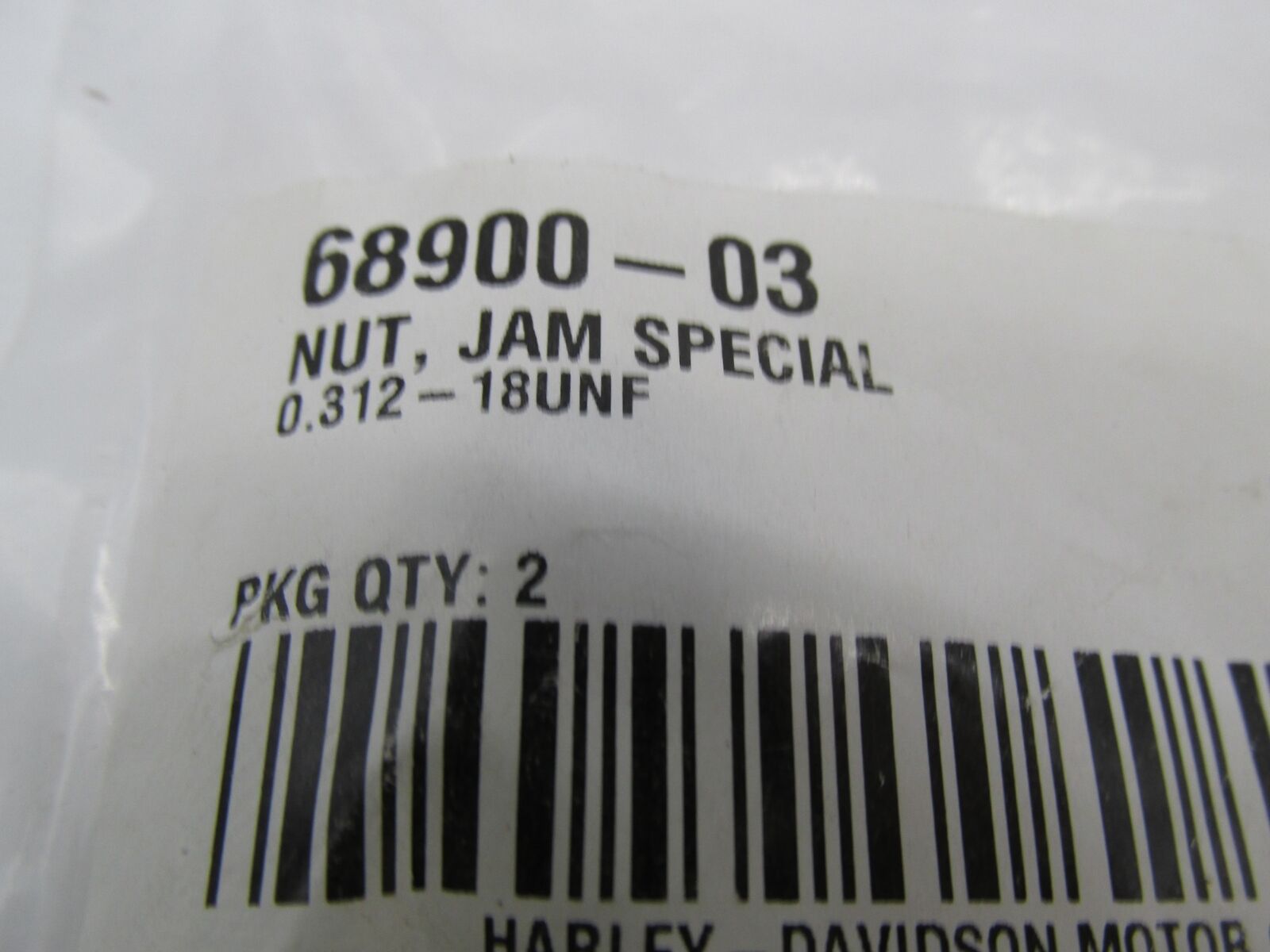 Harley Davidson Genuine NOS Jam Special Nut 68900-03