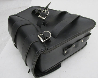 Pair of Synthetic Leather Universal Motorcycle Saddlebags Harley Honda Yamaha