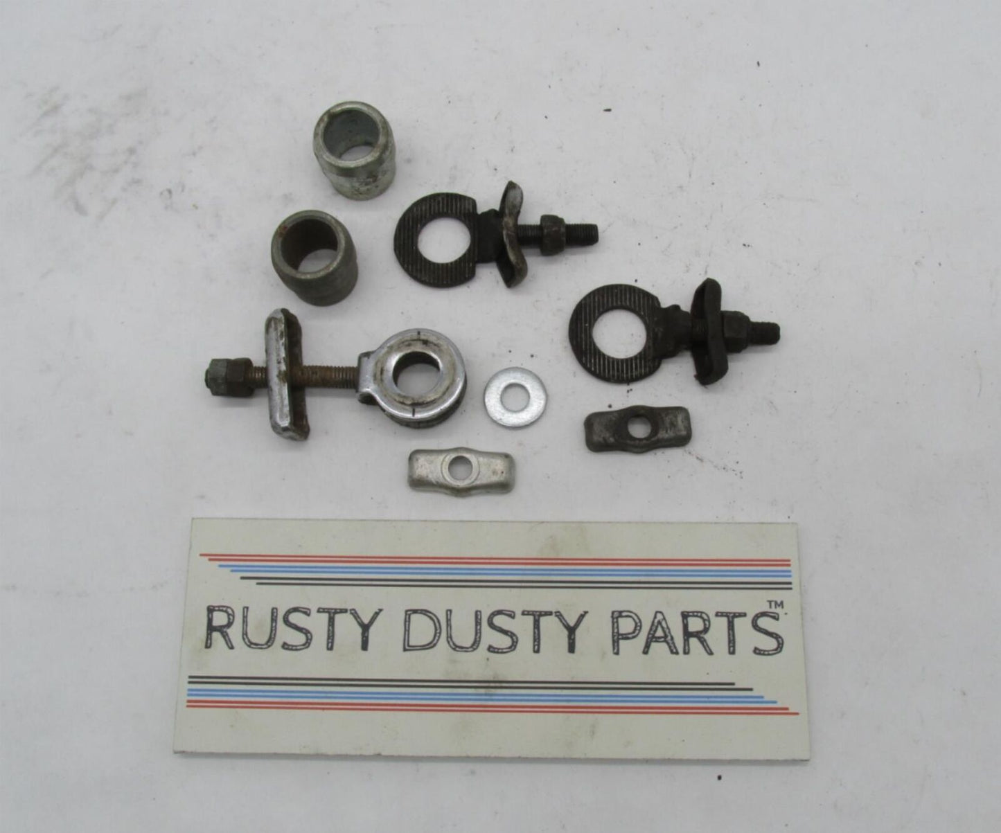 Mixed Lot of Triumph BSA Rear Chain Swingarm Tensioner Adjusters Parts