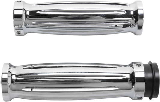 Accutronix Diamond Night Series Grips Chrome - Fly by Wire GR101-IC