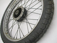 Vintage Rickman Enduro Trials Front Drum Brake Wheel w/ Tire 18 X 1.5