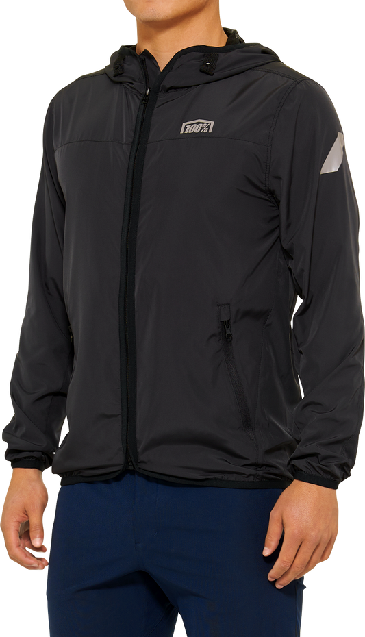 100% Klutch Jacket Black Large 20041-00002