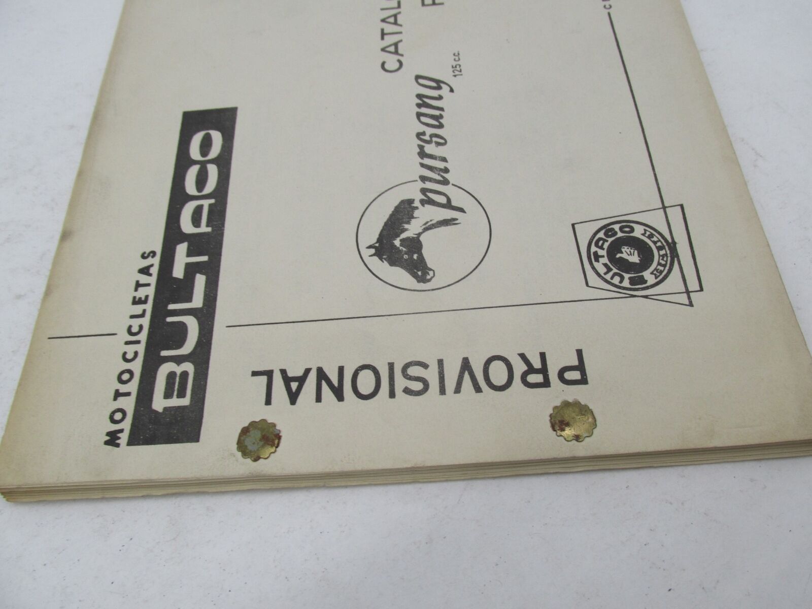 Bultaco Provisional Factory 1974 Pursang Parts Catalog List Book 144.32-P066