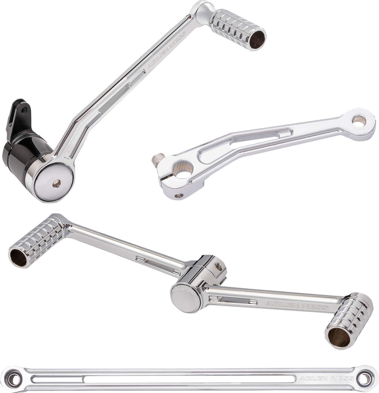 Arlen Ness Foot Control Kit w/ Heel/Toe Shifter Chrome 420-102