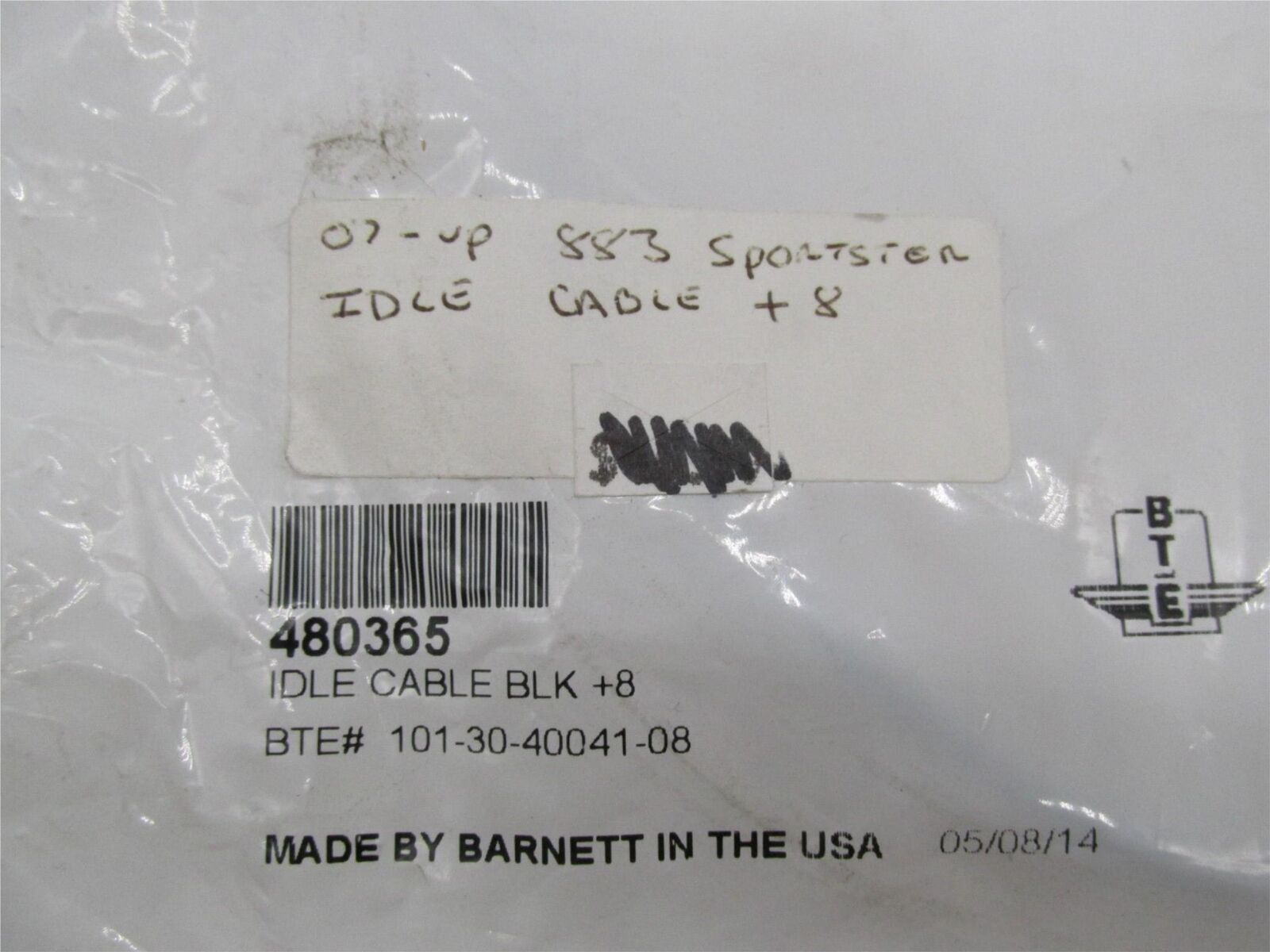 Harley Davidson Barnett Black +8 Idle Cable 101-30-40041-08