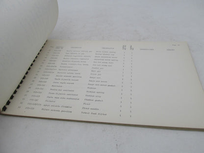 Bultaco Original Factory 1969 Campera Mk2 Motorcycle Catalog Parts List