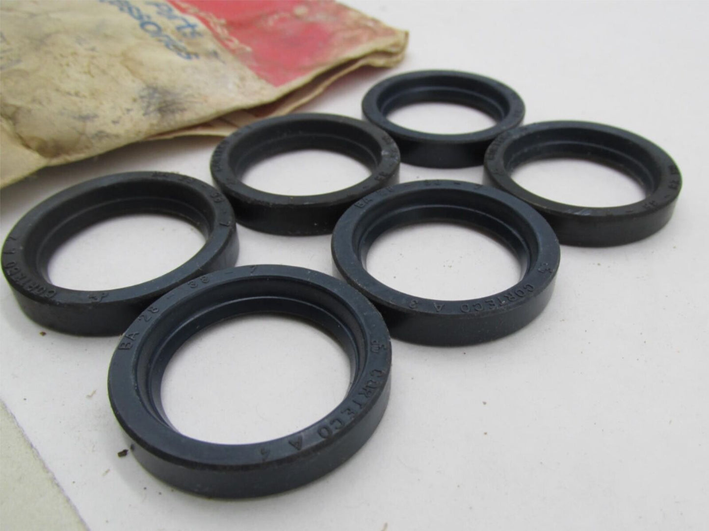 Lot of 6 Harley Davidson Genuine NOS Aermacchi Fork Slider Seals 45472-74P