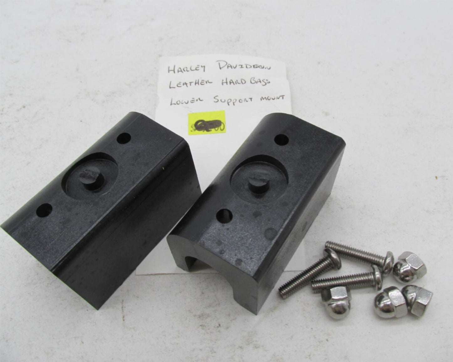 Harley-Davidson Genuine Hard Leather Lower Support Mounts Brackets w/ Hardware