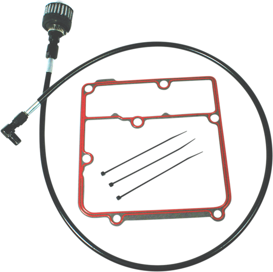 Feuling Oil Tank Breather Kit Black 3071