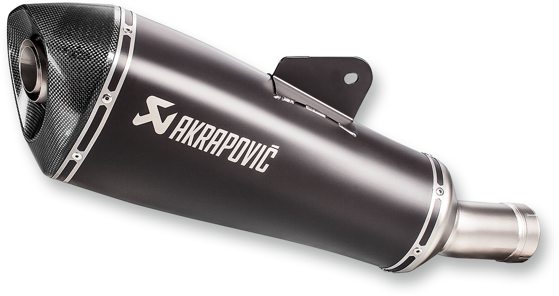 Akrapovic Slip-On Muffler Black Titanium/Carbon Fiber S-B12SO19-HLGBL