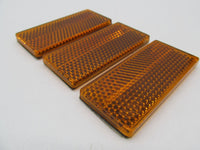 Lot of 3 Harley Davidson Genuine NOS Front Amber Fender Reflectors 59256-84A