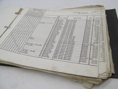 Bultaco Original Factory 4 Speed 100-250cc Parts Catalog List Manual w/ Binder