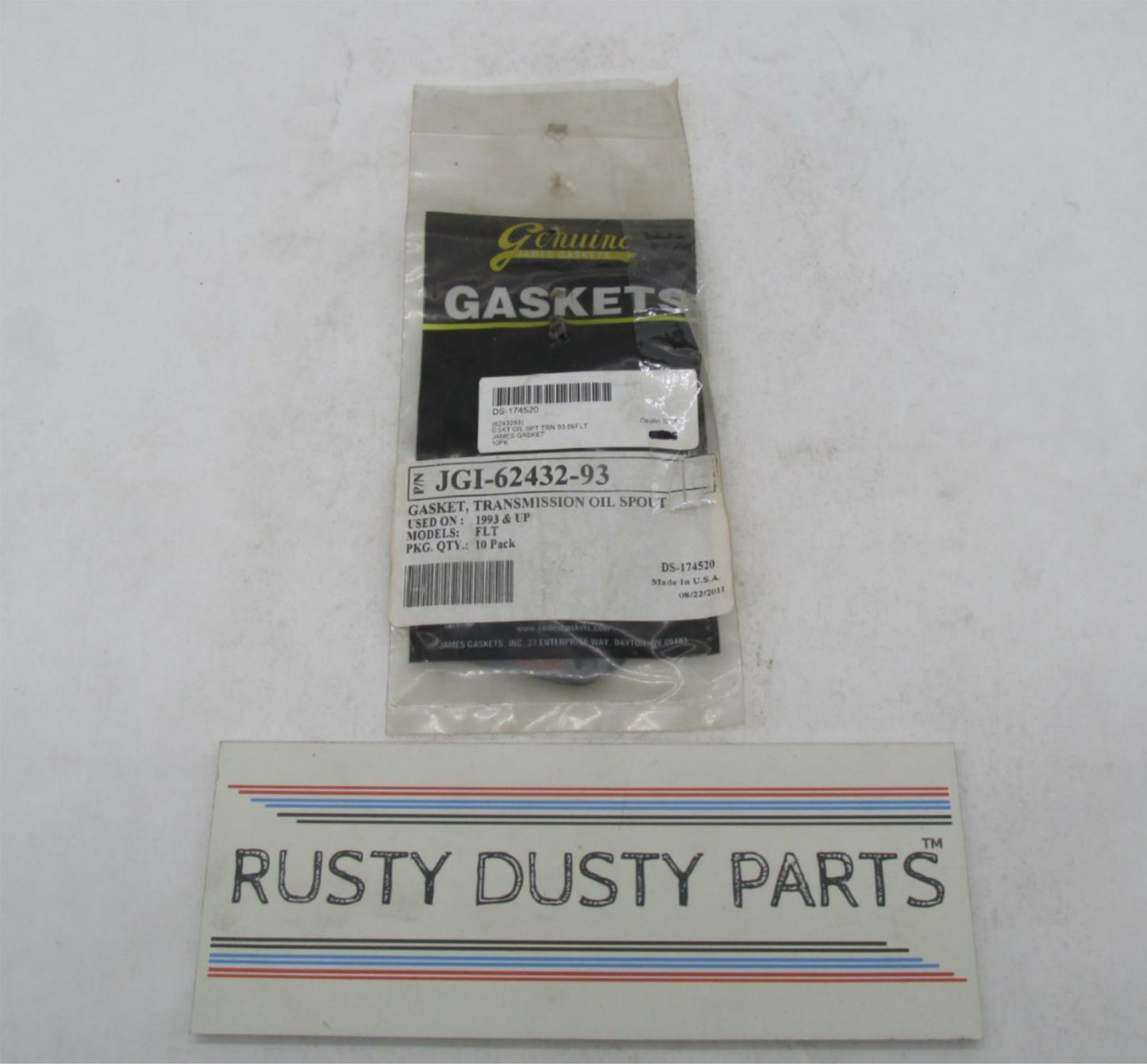 Lot of 8 Harley Davidson FLT Transmission Oil Spout Gaskets JGI-62432-93