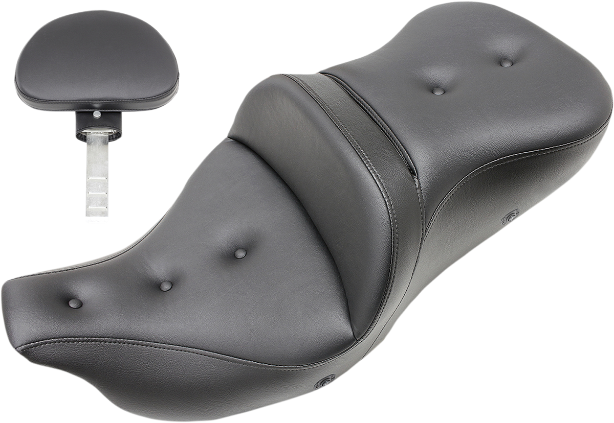 Saddlemen Pillow Top Roadsofa Seat - With Backrest 808-07B-181BRHC
