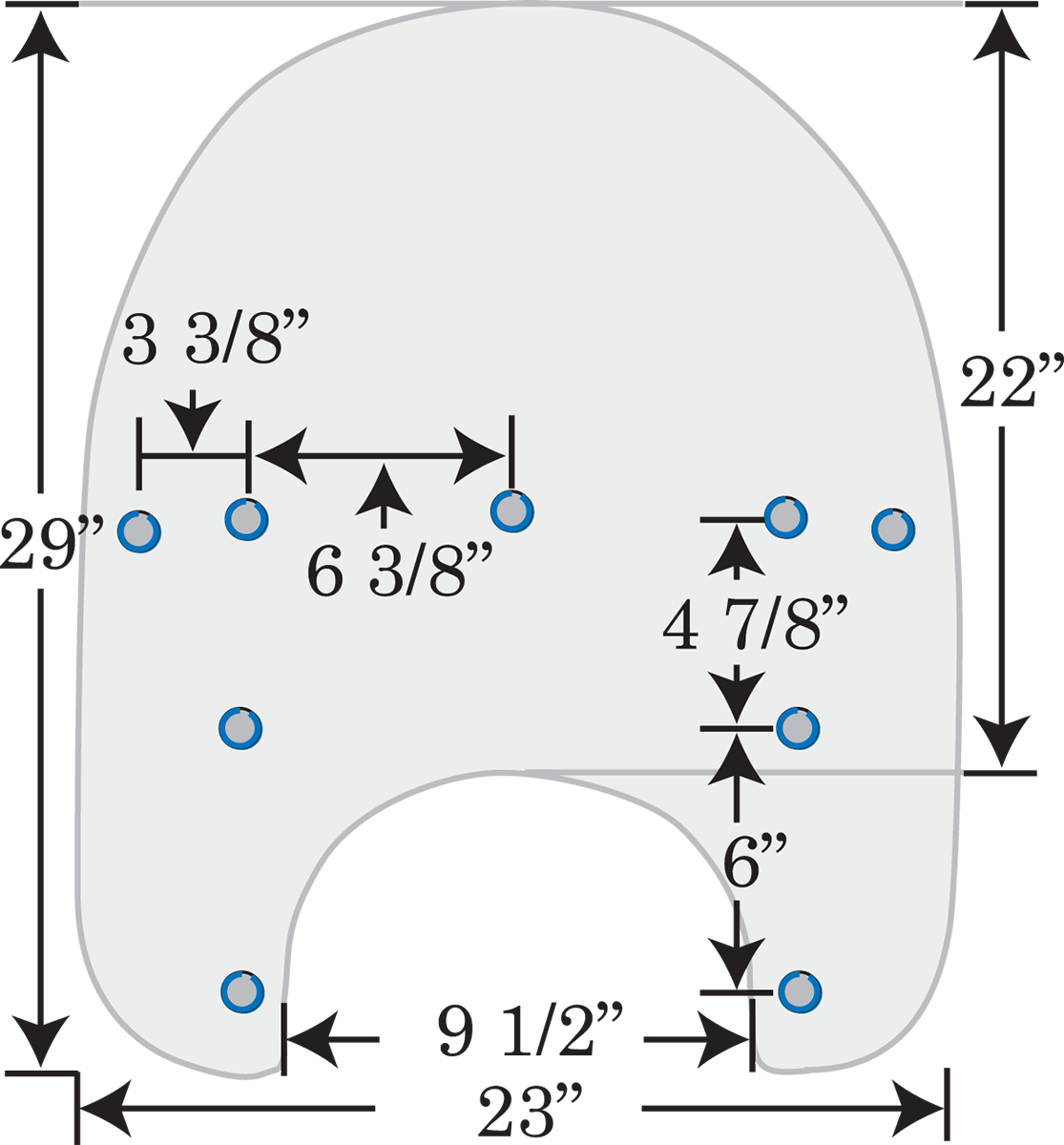 Memphis Shades 19in. OEM Replacement Windshield Clear MEP6320
