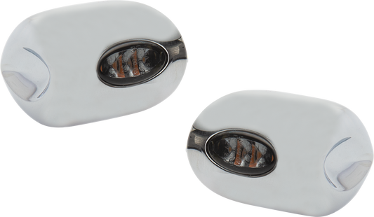 KODLIN USA Elypse LED Front Turn Signals Chrome K68487