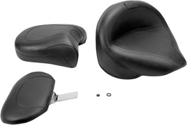 Mustang Wide Touring Two-Piece Seat with Driver Backrest 79221