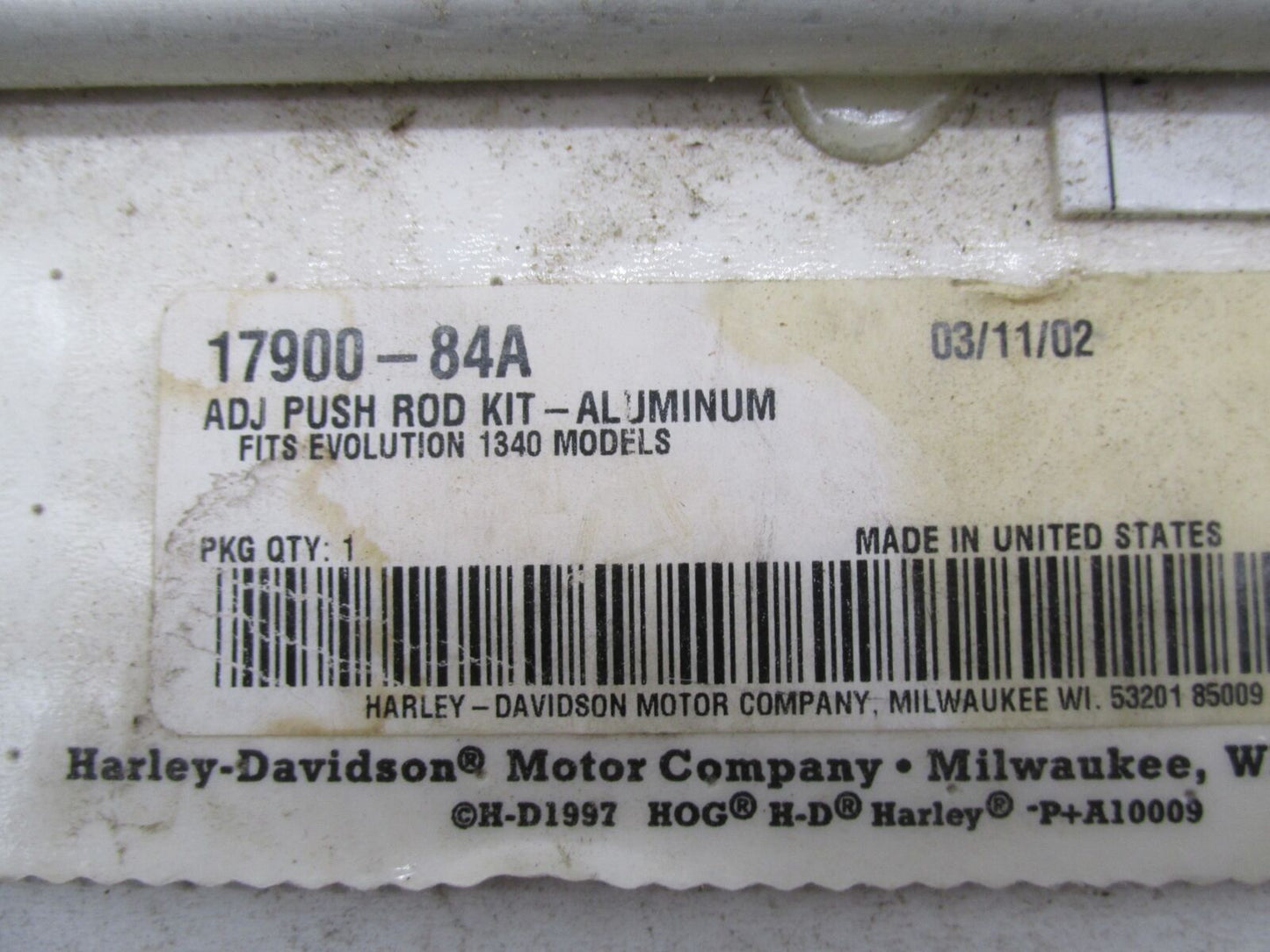 Harley Davidson SE Big Twin EVO 1840 Engine Adjustable Pushrod Kit 17900-84A