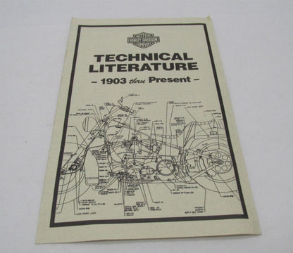 Harley-Davidson Genuine 1903-Present Technical Motorcycle Literature List TS-129