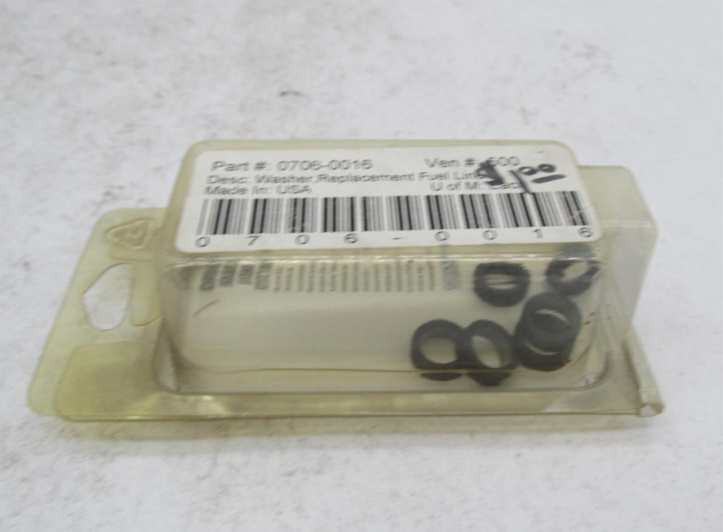 Lot of 6 Harley Davidson Drag Specialties Fuel Line Washers 0706-0016