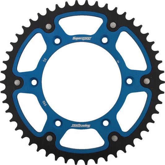 Supersprox Rear Stealth Sprocket 50T Blue RST-990-50-BLU