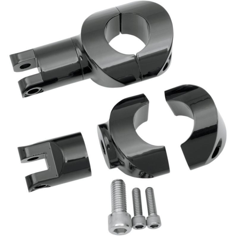 Drag Specialties Big Buffalo Footpeg Mounts Black 1620-0673