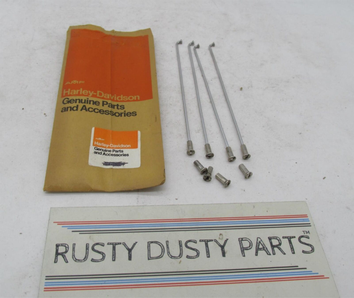 Lot of 4 Aermacchi NOS Spokes & Nipples 1966 M50, MS50, ’67-70 M65 43100-66