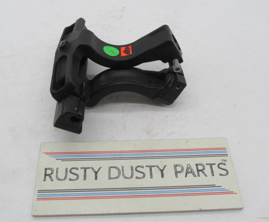 Harley 00-17 Softail Wrinkle Black Passenger Foot Floor Board Mount Brackets