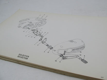 Bultaco Original Factory 1968 Sherpa T Parts List Catalog Book