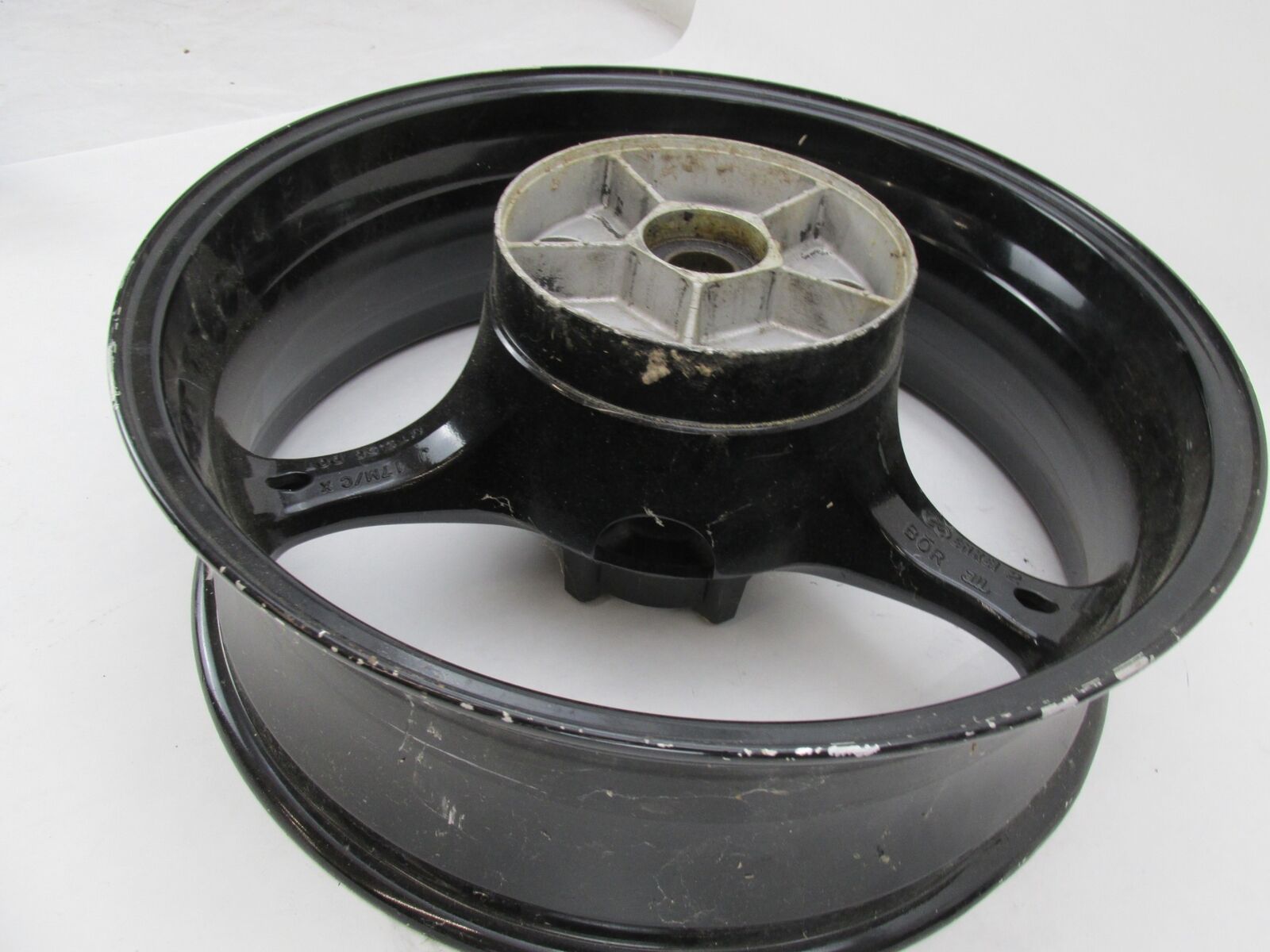 Enkei Motorcycle 3 Spoke Tri Spoke 17 X 5.5" Black Rear Wheel Rim