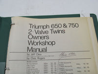 Triumph 650 and 750 2 Valve Twins Owners Workshop Manual