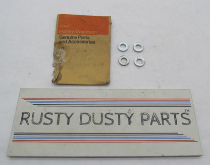 Lot of 4 Harley Davidson Genuine NOS Aermacchi Head Bolt Washers 16612-67P