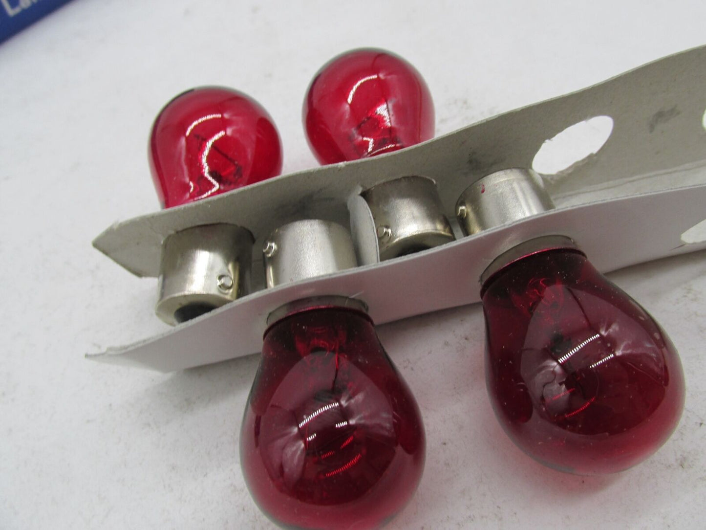 Lot of 4 Candlepower 12V Red Turn Signal Marker Light Bulbs 1156