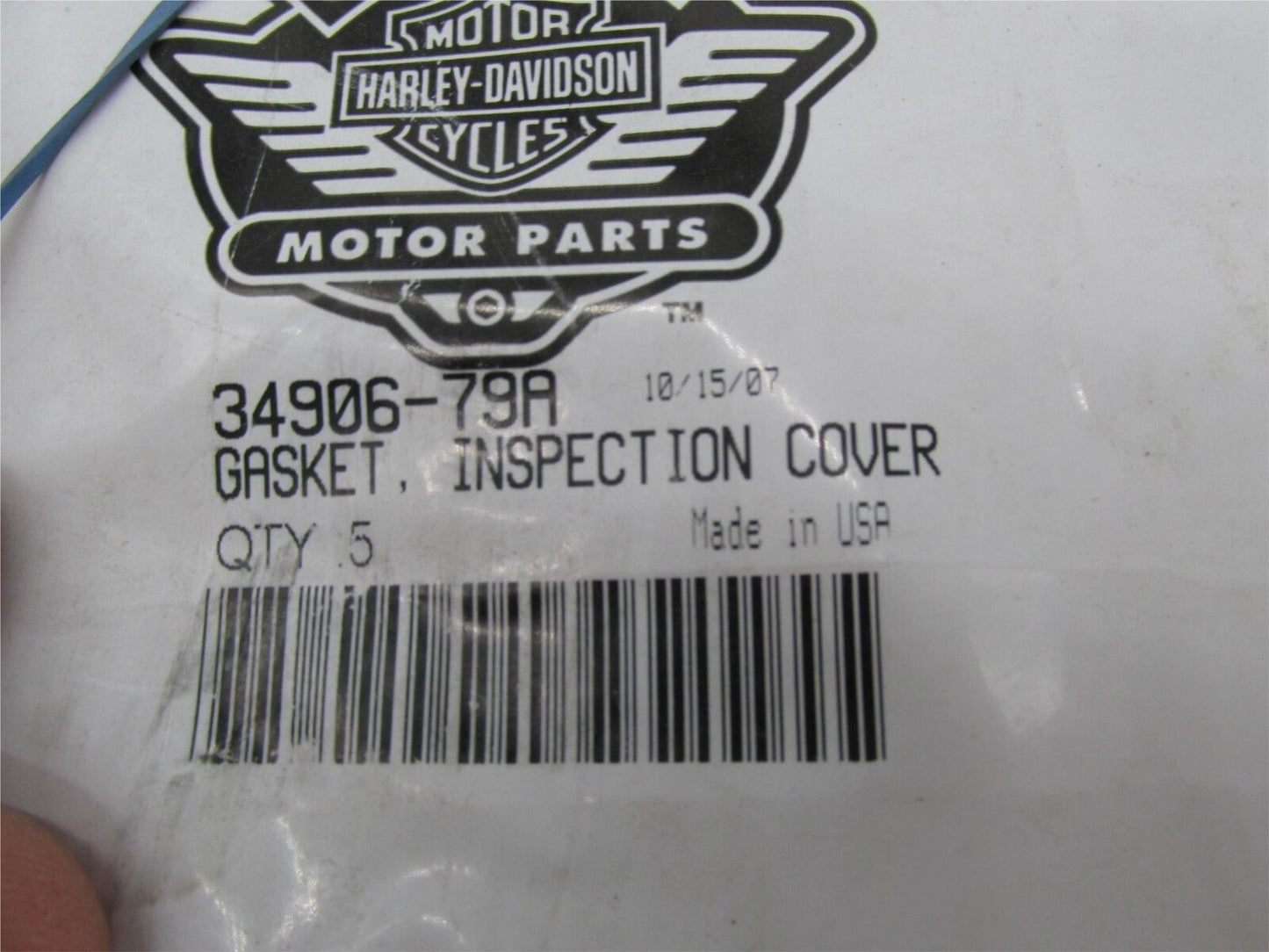 Lot of 3 Harley Davidson Genuine NOS Inspection Cover Gaskets 34906-79A