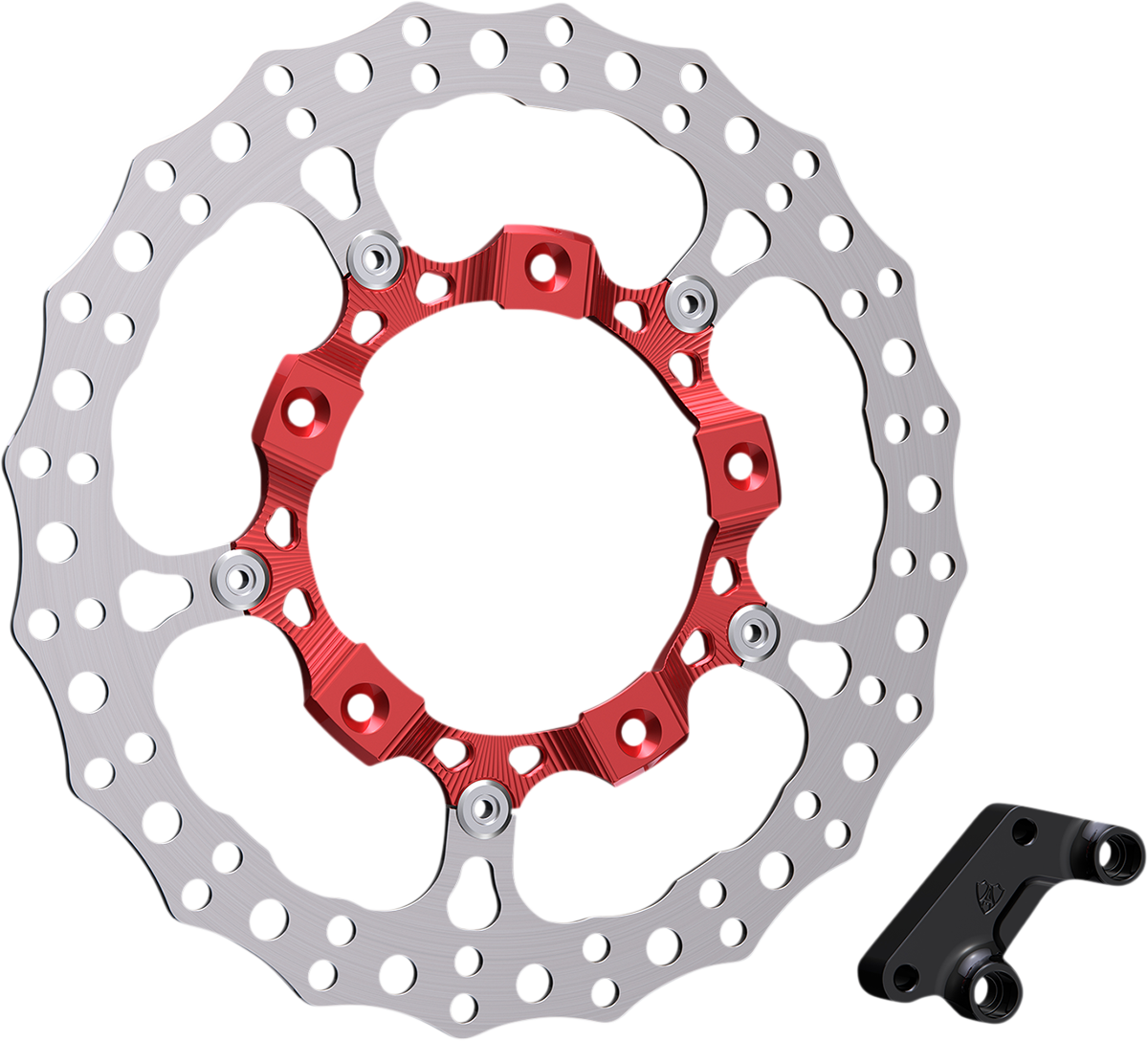 Arlen Ness Brake Rotor 14" Red Front Right 300007