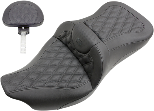 Saddlemen RoadsofaLattice Stitch Seat Full Lattice Stitch 808-07B-182BR
