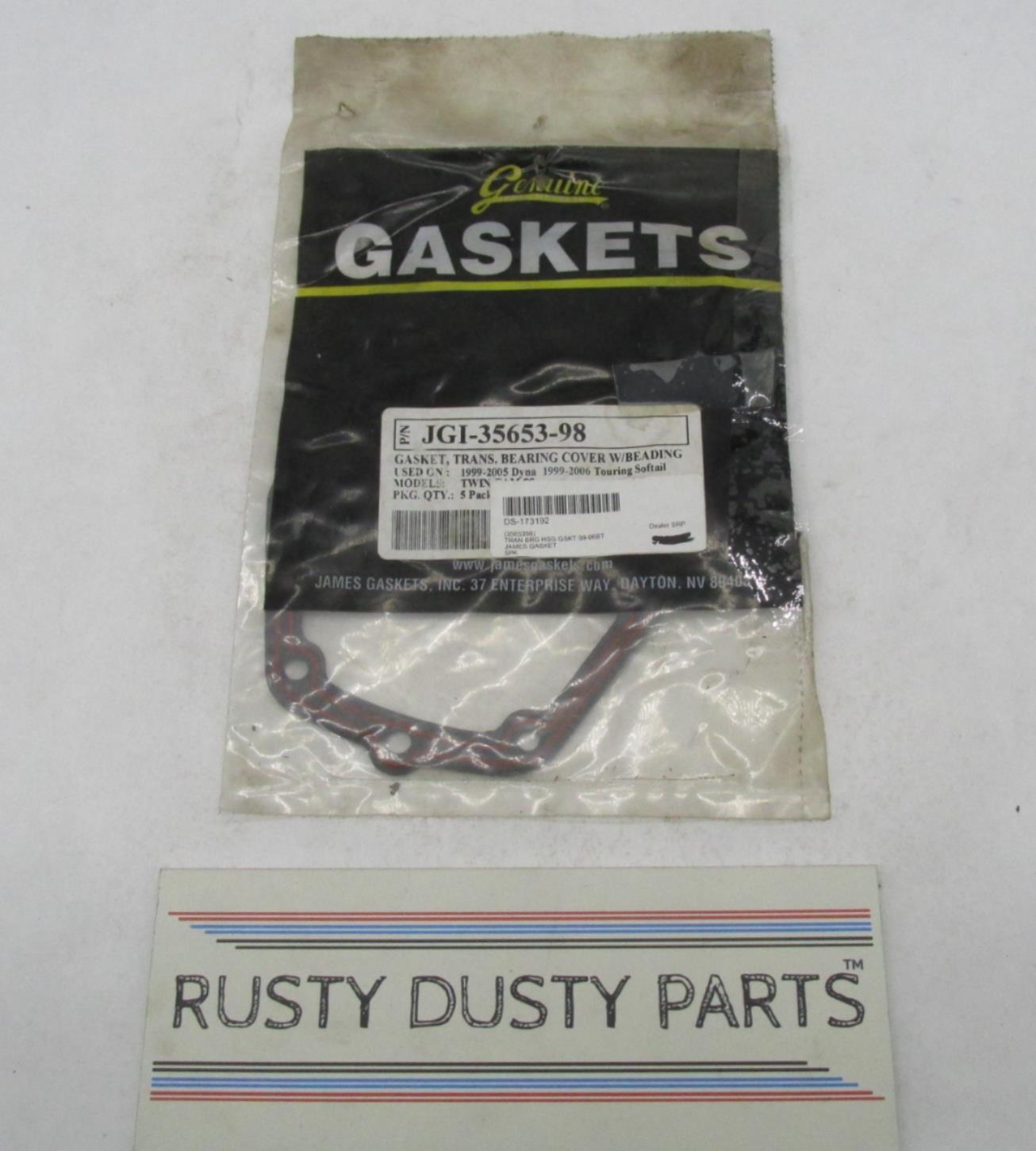 Lot of 2 Harley James Transmission Bearing Housing Gaskets JGI-35653-98