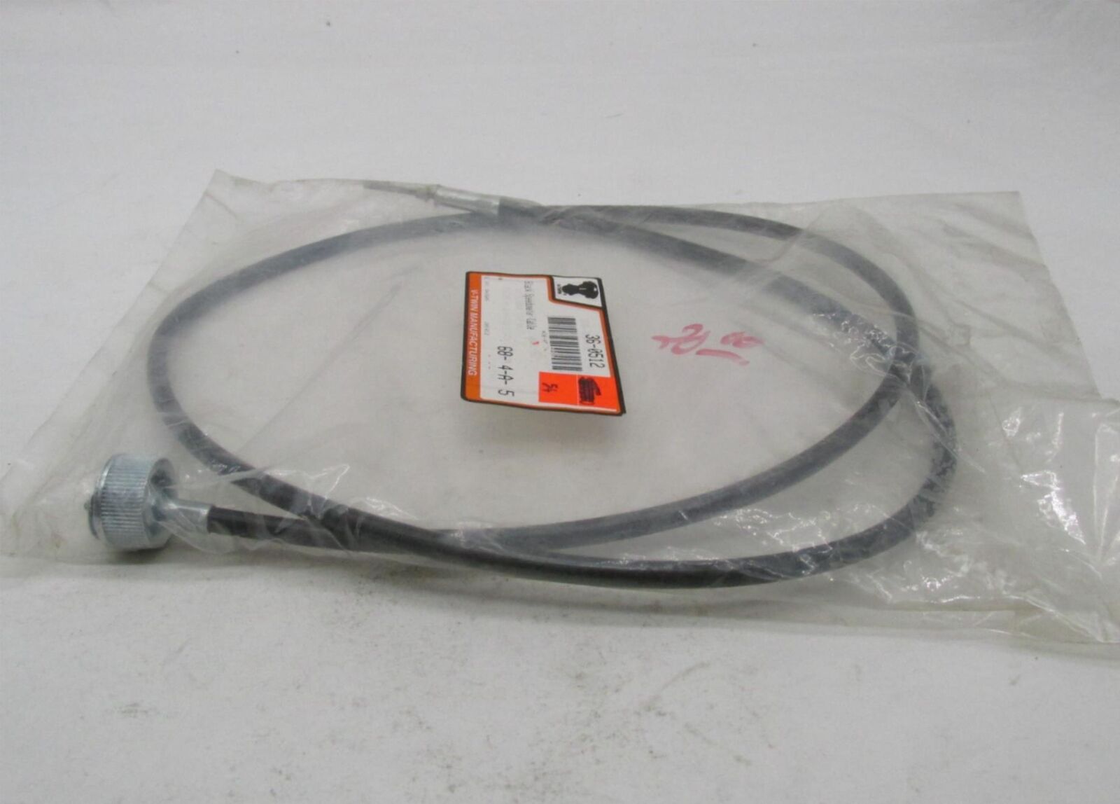 Harley V-Twin 50" XL 52-70 12mm top nut Black Speedometer Cable 36-0512