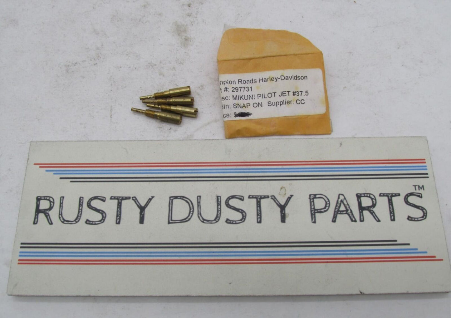 Lot of 4 Harley Davidson Mikuni Carburetor Pilot Jets #37.5 297731