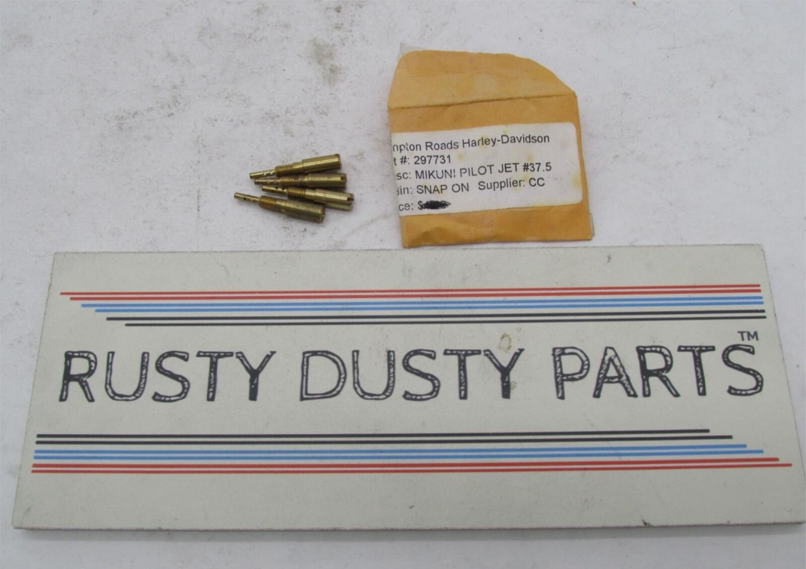 Lot of 4 Harley Davidson Mikuni Carburetor Pilot Jets #37.5 297731