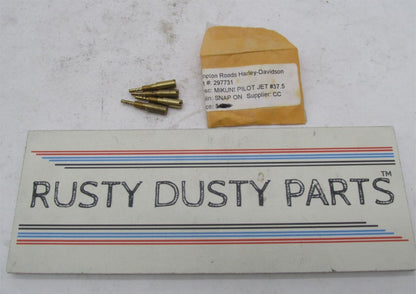 Lot of 4 Harley Davidson Mikuni Carburetor Pilot Jets #37.5 297731