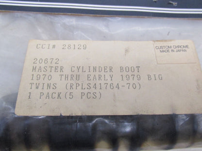 Lot of 3 Harley Davidson Custom Chrome Master Cylinder Boots 20672 41764-70