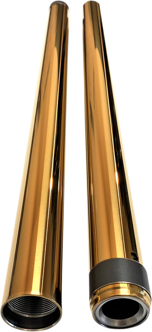 Pro-One Performance Fork Tubes 41 mm - 20.25" Length Gold TIN 105410G