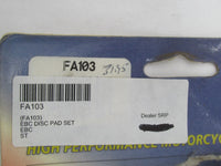 EBC NOS Disc Brake Pads Pad Set FA103