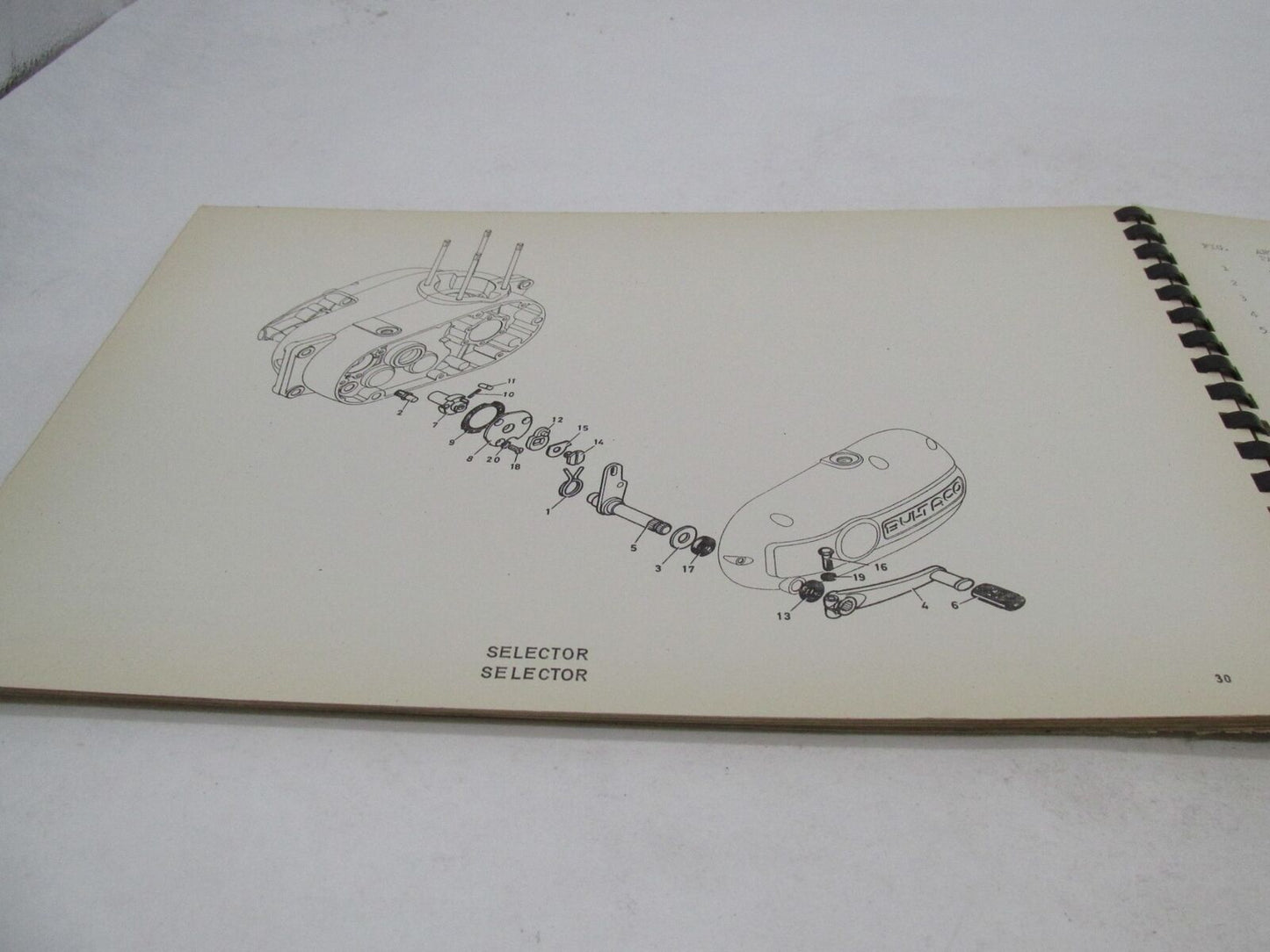 Bultaco Factory 1969 Sherpa S 100cc Motorcycle Catalog Parts List Book