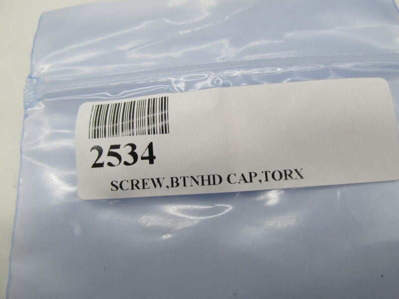 Lot of 6 Harley Davidson Genuine NOS Button Head Tork Screws 2534