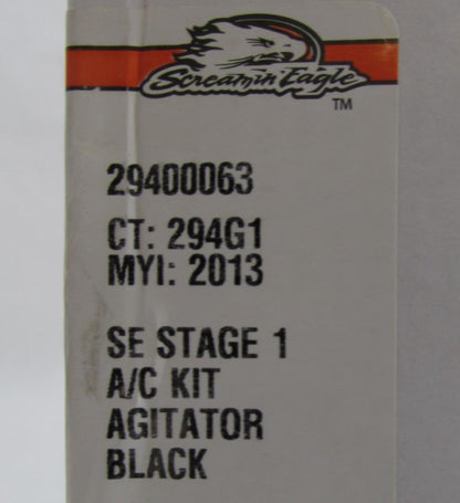 Harley Genuine NOS Screamin Eagle Black Agitator Air Cleaner Kit 29400063